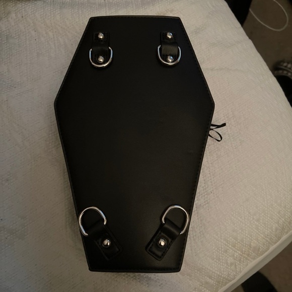 Dolls Kill Black Coffin Backpack - Picture 2 of 6